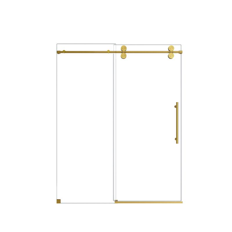56"-60"W x 72"H Frameless Single Sliding Shower Door