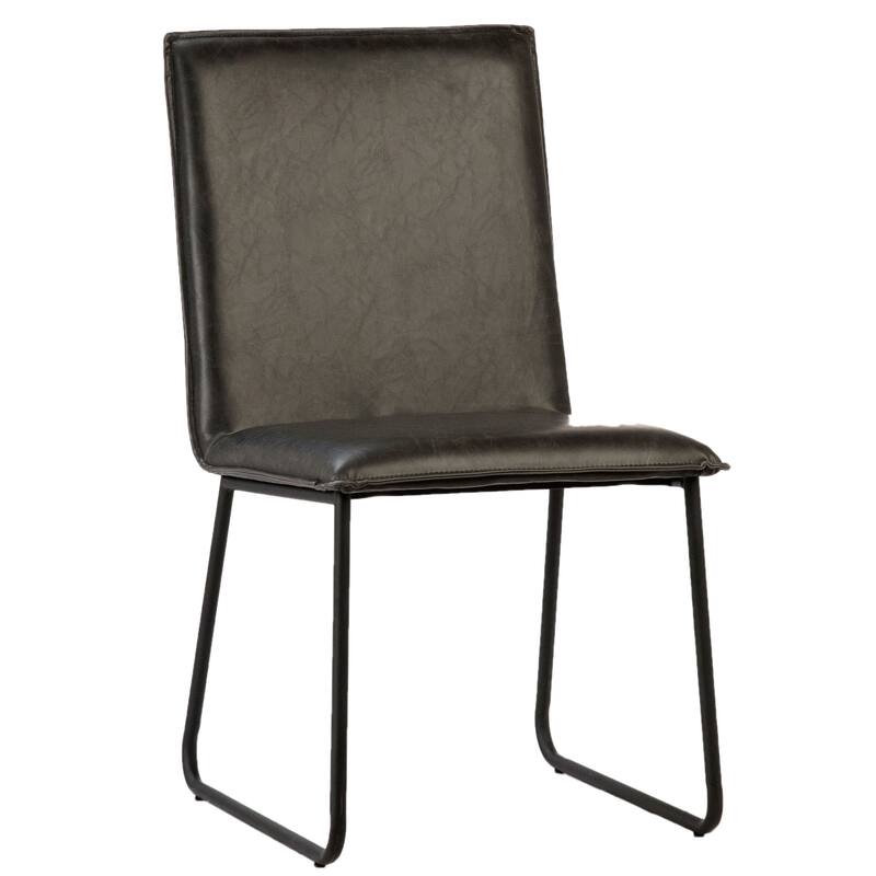 Griffin PU Leather Upholstered Dining Chair, Black