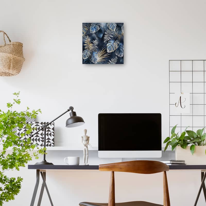 Midnight Palms By Studio Arts Canvas Art Print