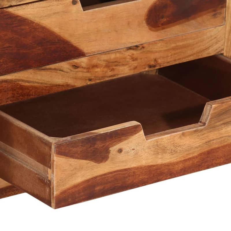 vidaXL TV Stand 35.4"x13.6"x19.7" Solid Wood Acacia - 35.4" x 13.6" x 19.7"
