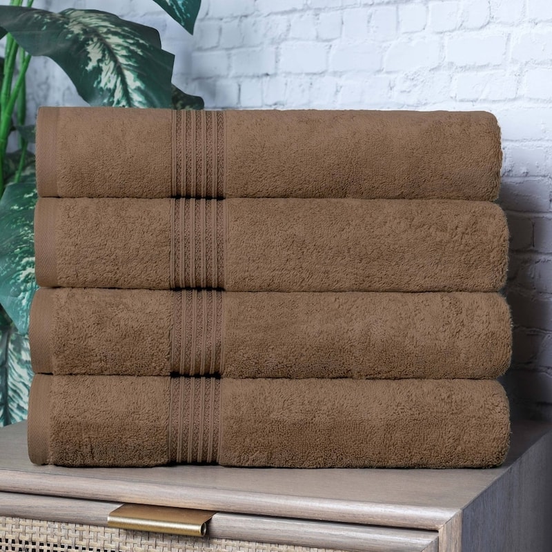 Superior Heritage Egyptian Cotton Absorbent Bath Towel Set of 4