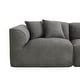 preview thumbnail 34 of 34, Roomfitters Modern Velvet Sectional Sofa with Detachable Ottoman, 4-Seater Couch with Pillows for Living Room