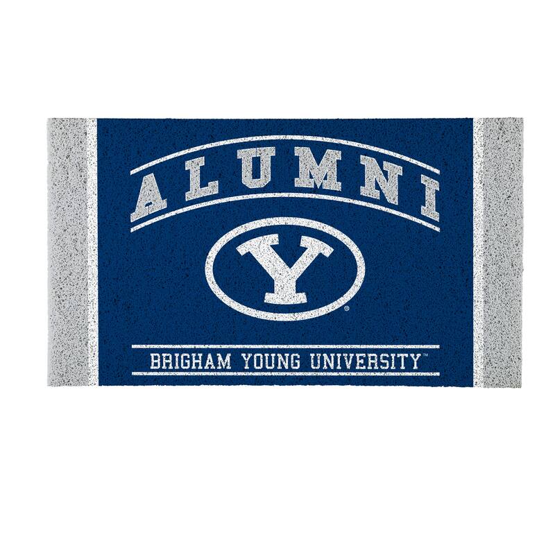 28 in. x 16 in. Brigham Young University Alumni Full Color PVC Door Mat