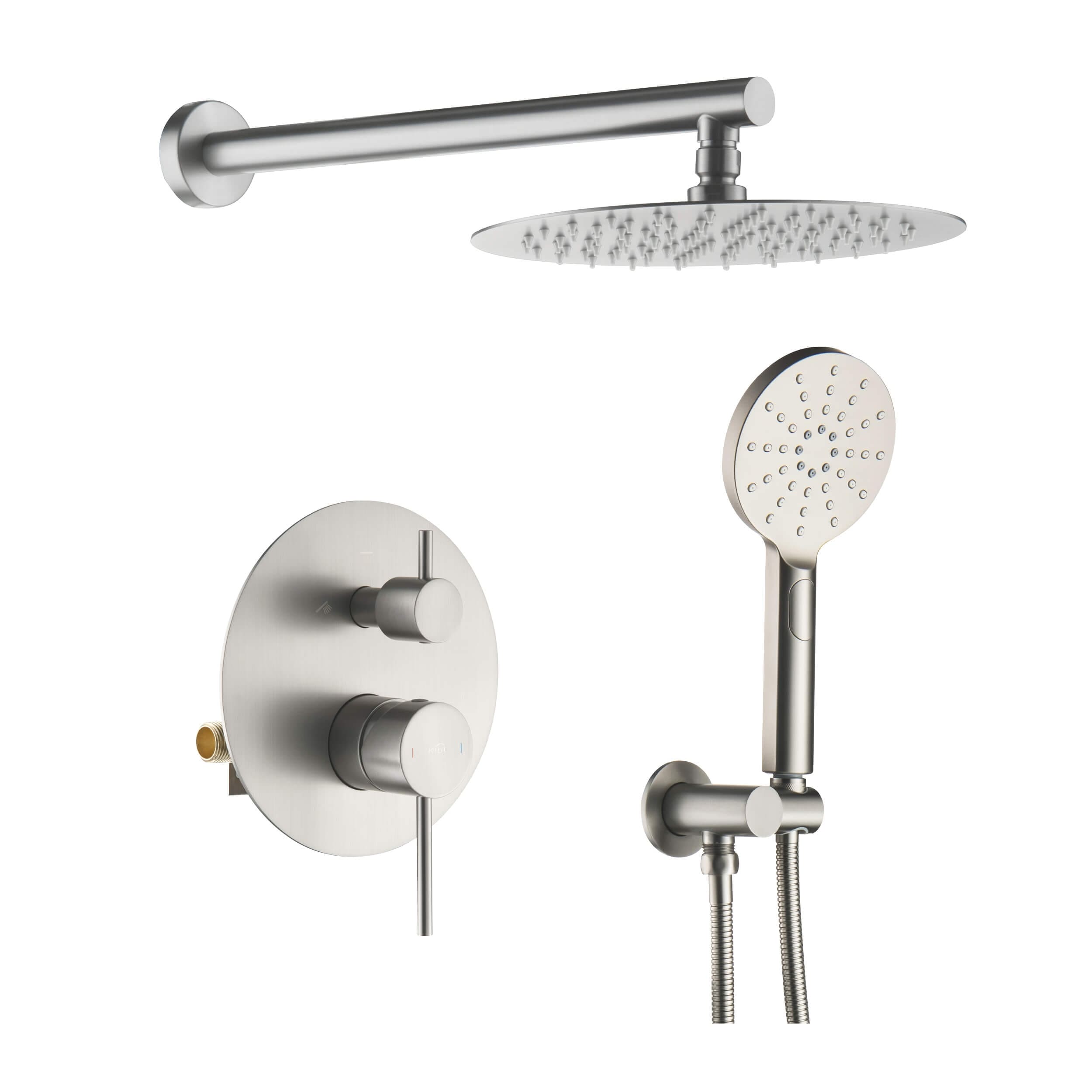 Circular Pressure Balanced Shower System with Rough-In Valve