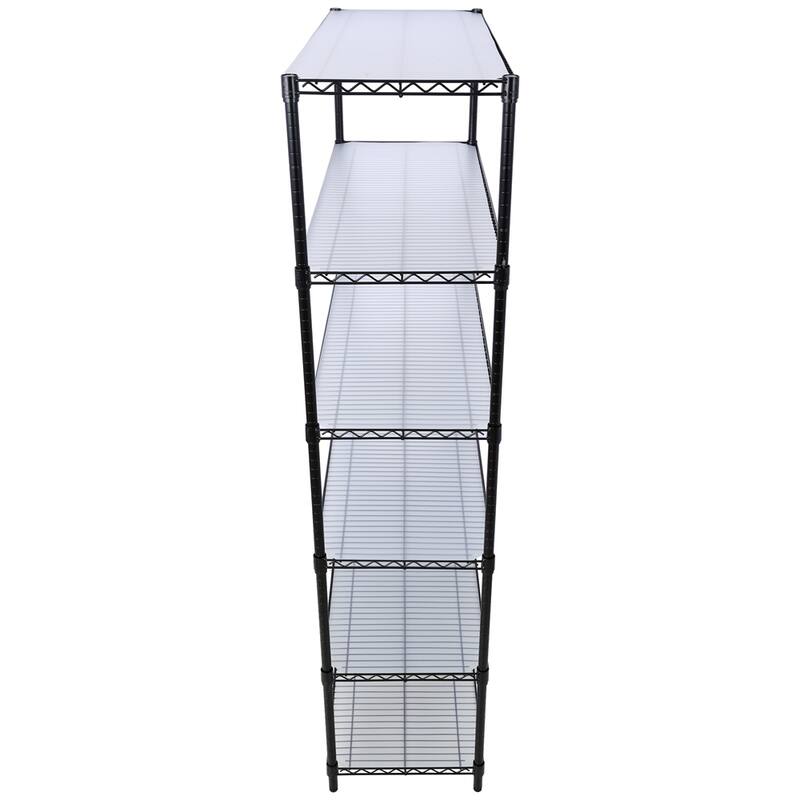 6 Tier 6000lbs Capacity NSF Metal Wire Shelving Unit with Wheels