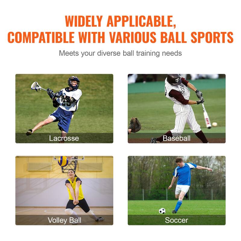 Lacrosse Rebounder for Backyard, Volleyball Bounce Back Net, Pitchback Throwback Baseball Softball Training Screen