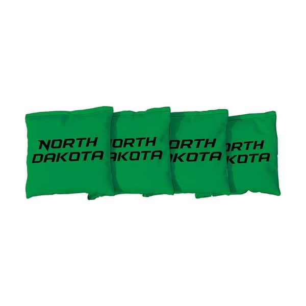slide 2 of 3, North Dakota Green Cornhole Bags All-Weather Resin Filled