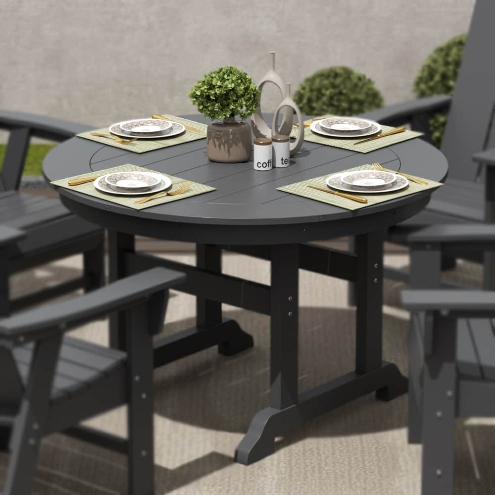 Laguna Hdpe All Weather Outdoor Patio 47" Round Dining Table