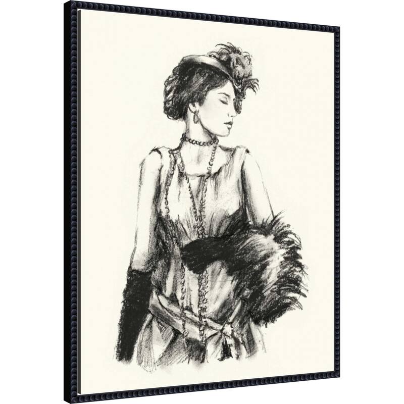 Vintage Fashion No. 1 by Ethan Harper (23 x 28 in.), Framed Canvas Wall Art Print