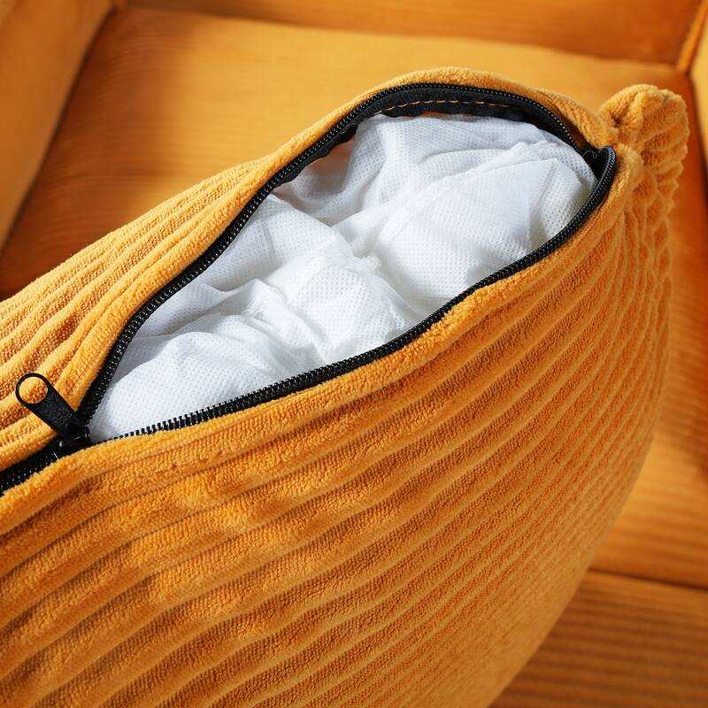 Christopher Knight Home - LuxeComfort Grey Oversized Corduroy Upholstered Chaise Lounge Chair with Storage Ottoman.