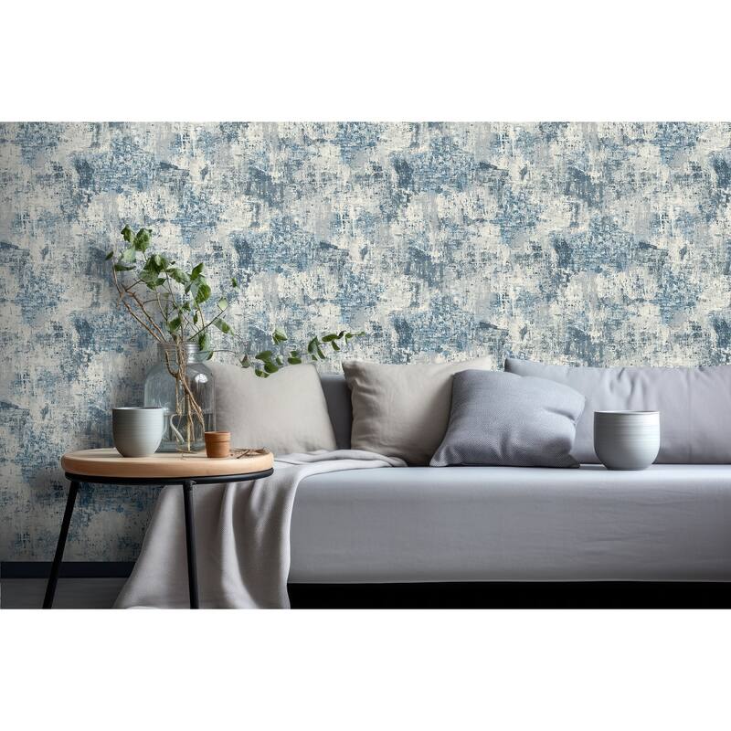 Arthouse Sergio Blue Abstract Texture Wallpaper