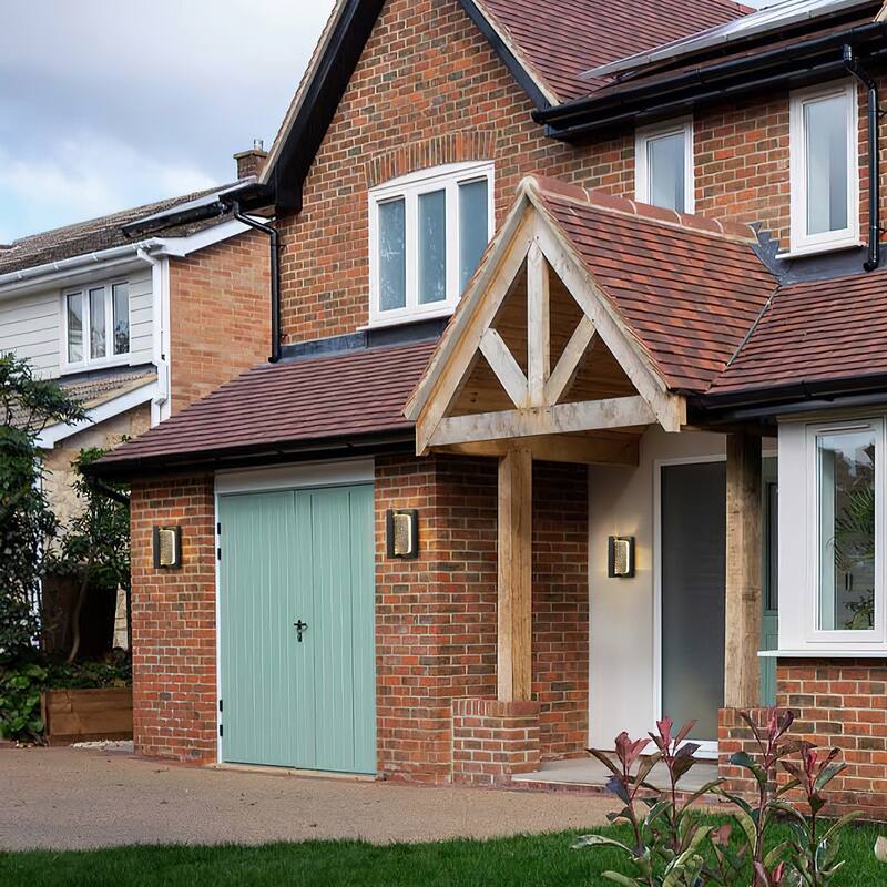 1-Light Crystal Outdoor Integrated LED Bulbble Glass Wall Sconce