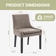 preview thumbnail 51 of 55, RENEWLINE Mid-Century Modern Corduroy Upholstered Dining Chairs with Solid Wood Legs