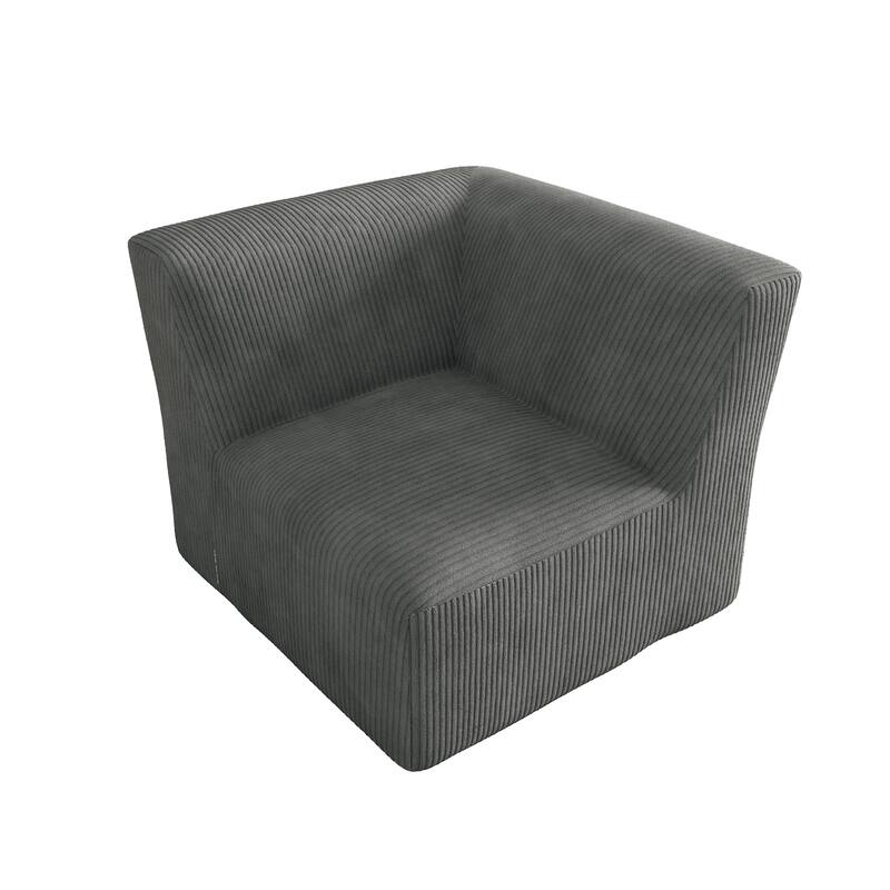 Corduroy Armchair Corner Chair For Living Room