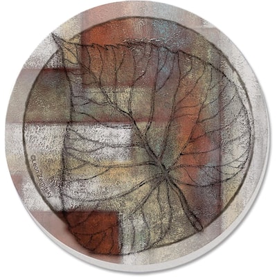 Leaf Whisper II 4 Pack Absorbent Stone Coasters with Protective Cork Backing Made in The USA Absorbent Easily Wipes Clean