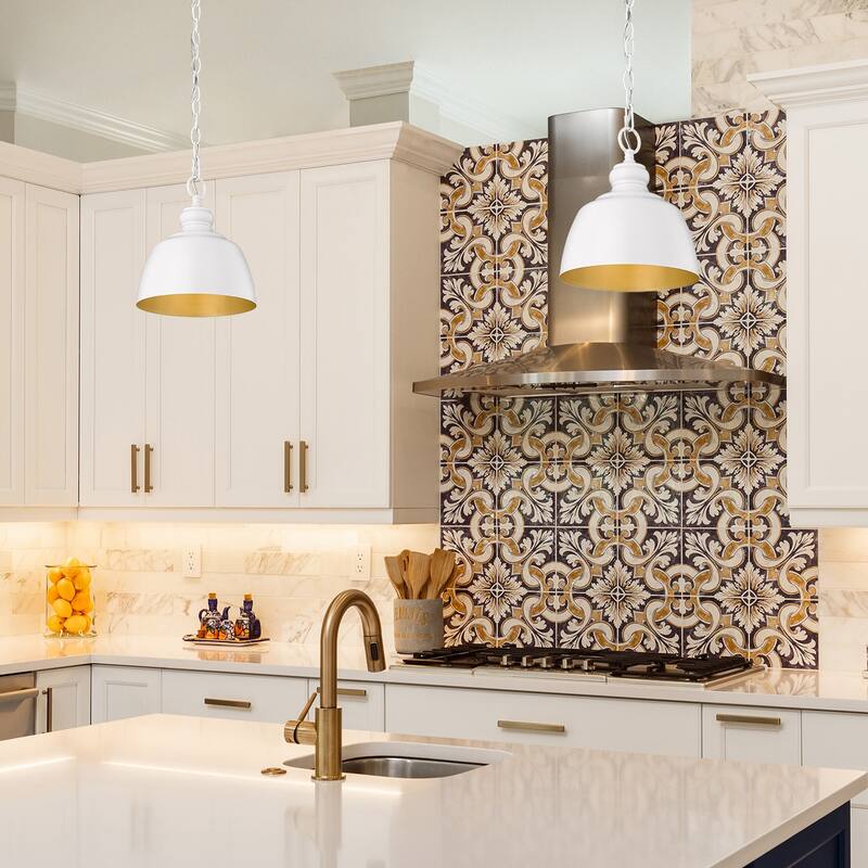 Golden Lighting 0316-M1L Holmes 9" Wide Mini Pendant