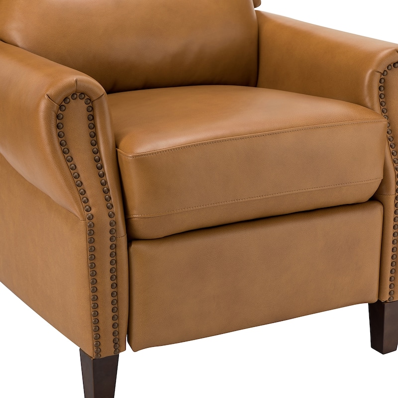 Alicia 32.68" Wide Genuine Leather Manual Recliner