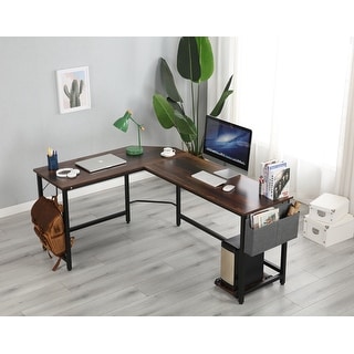 Modern Design L-Shaped Desk Corner Computer Desk PC laptop Computer ...