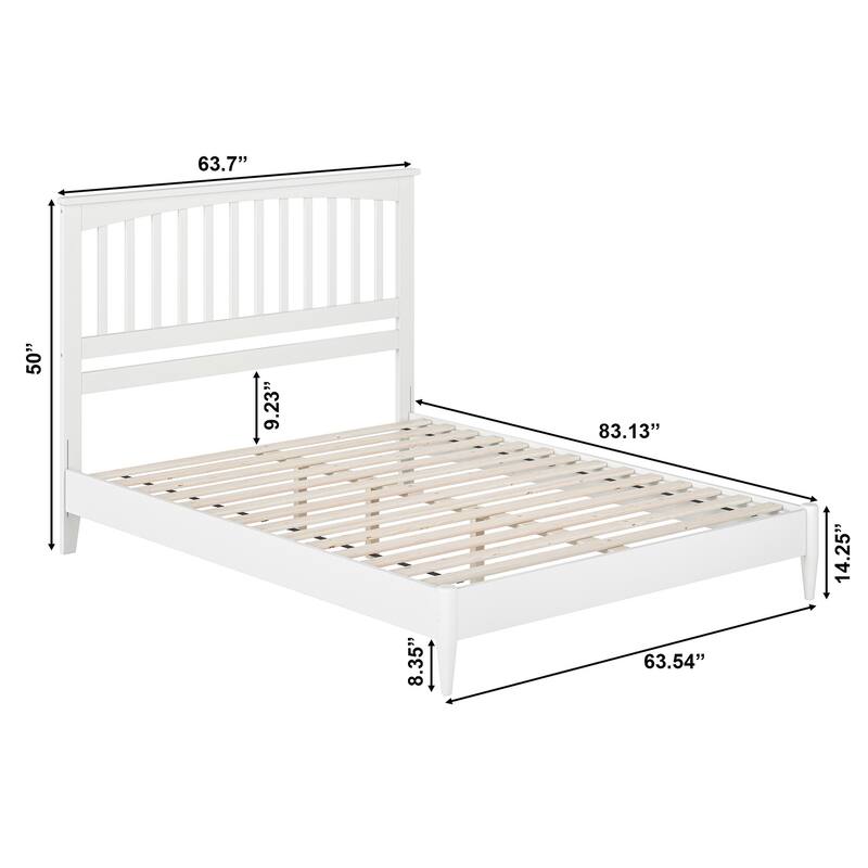 Becket Solid Wood Low Profile Platform Bed