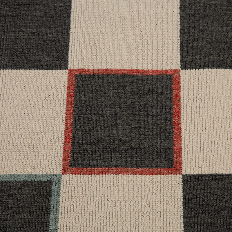 Sevita Checkered Bohemian Polypropylene Area Rug