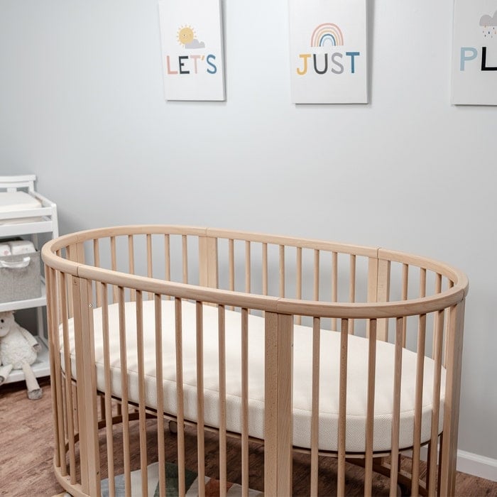 Naturepedic Organic Breathable Oval Crib Mattress (Stokke Sleepi Bed)