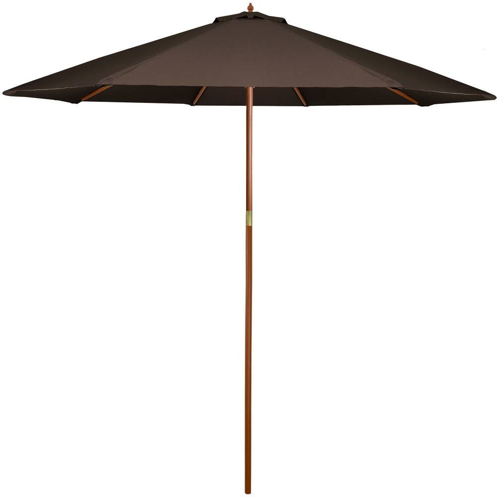 8.5ft Outdoor Patio Market Umbrella with Wooden Pole