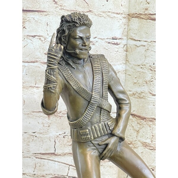Original Aldo Vitaleh Michael Jackson Bronze Sculpture Figurine