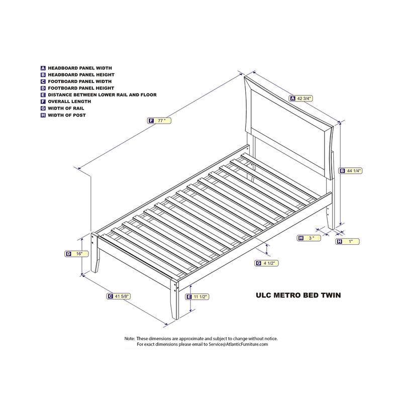 Platform Bed - Twin Size, White Finish - Modern Design, Open Footboard, Optional Storage