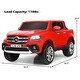 preview thumbnail 10 of 18, 12V 2-Seater Kids Ride On Car Licensed Mercedes Benz X Class RC with Trunk - 55.5" x 30.5" x 25.5" (L x W x H)