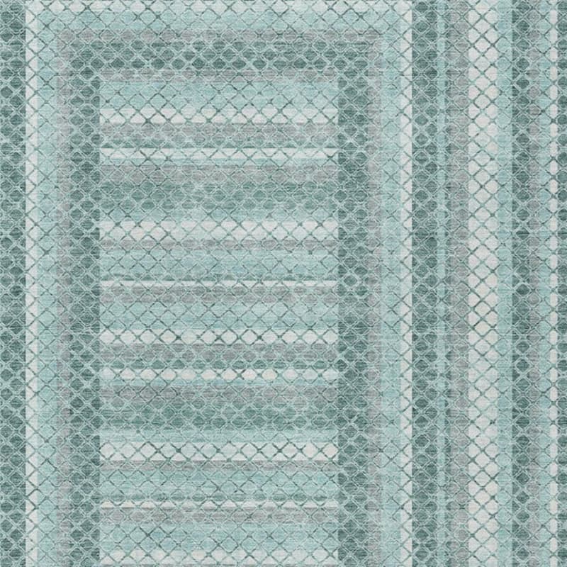 HomeRoots Geometric Transitional Rectangle Outdoor Rug
