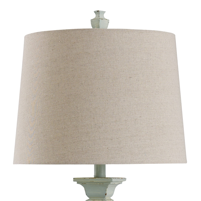 The Gray Barn Willowsun Distressed Blue Urn Style Table Lamp