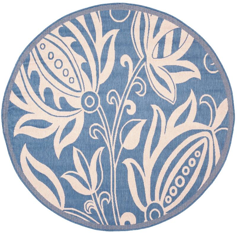SAFAVIEH Courtyard Leatrice Indoor/ Outdoor Patio Backyard Rug