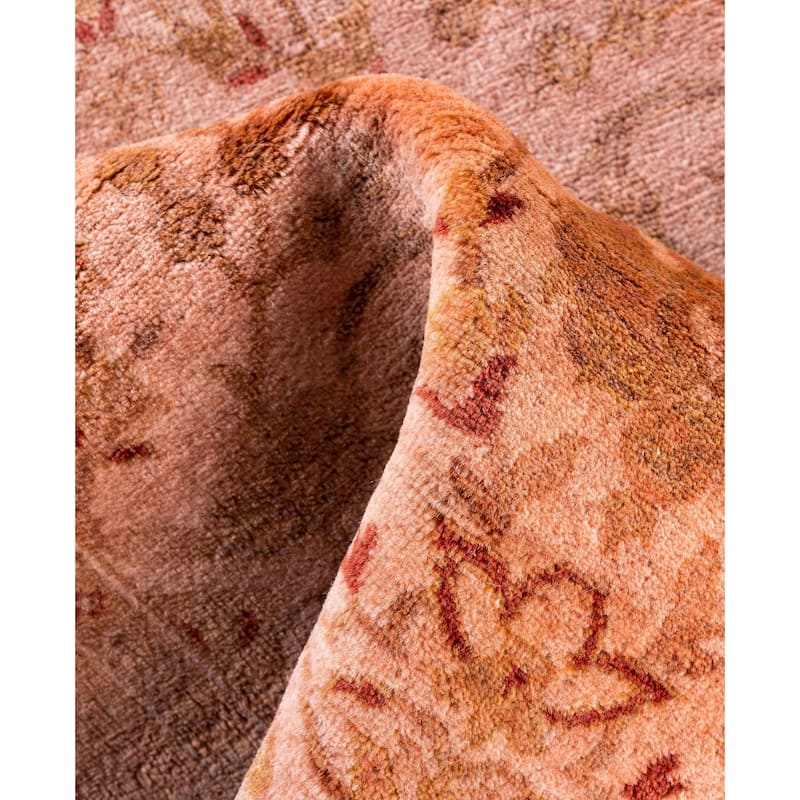 Overdyed One-of-a-Kind Hand-Knotted Area Rug - Beige - 3' 0" x 10' 6"