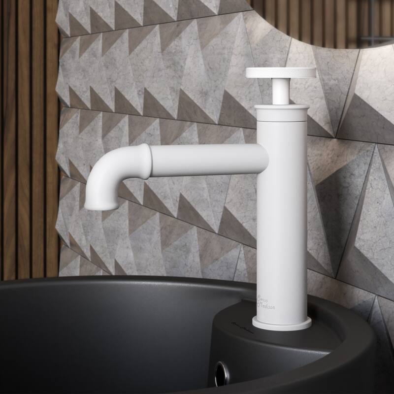 Avallon 7 Single Handle, Bathroom Faucet - Matte White