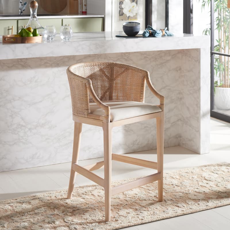SAFAVIEH Home Brando Counter Stool - 22"W x 21"D x 35"H