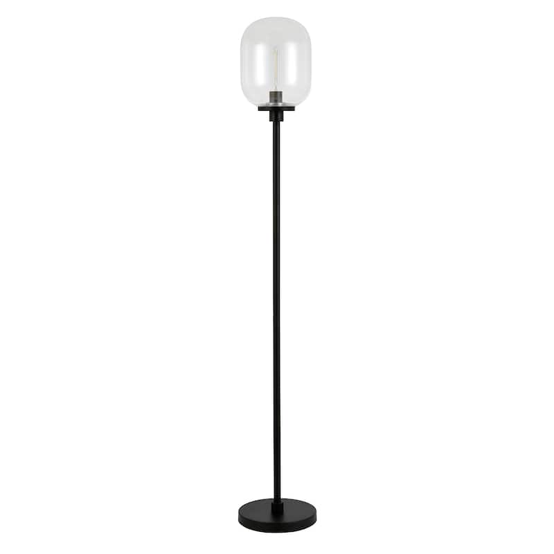 Agnolo 69" Tall Floor Lamp with Glass Shade