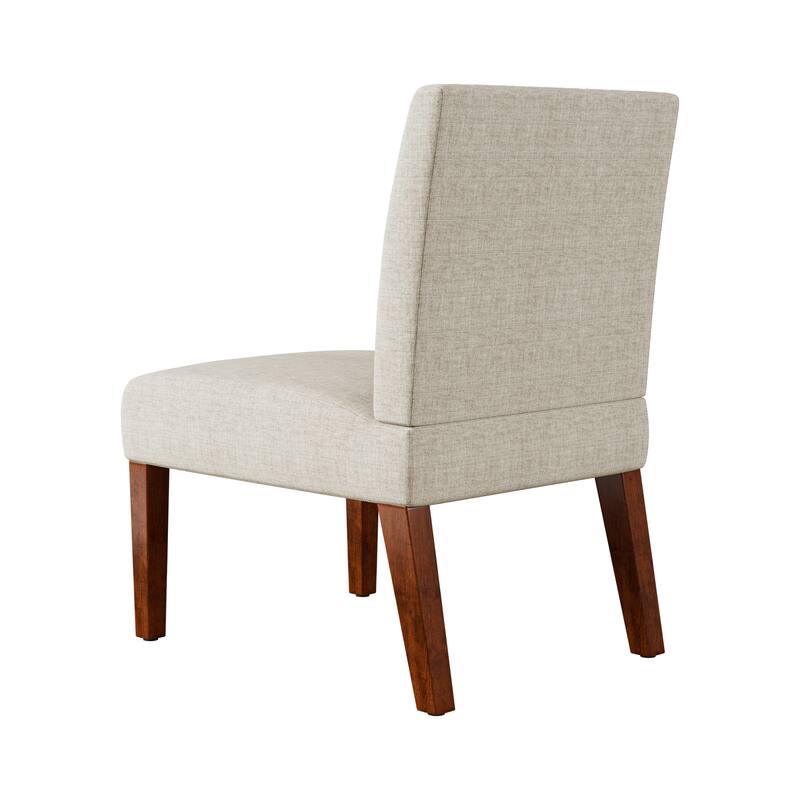 18.7" Side Chairs with Round Wood Table (Set of 2)
