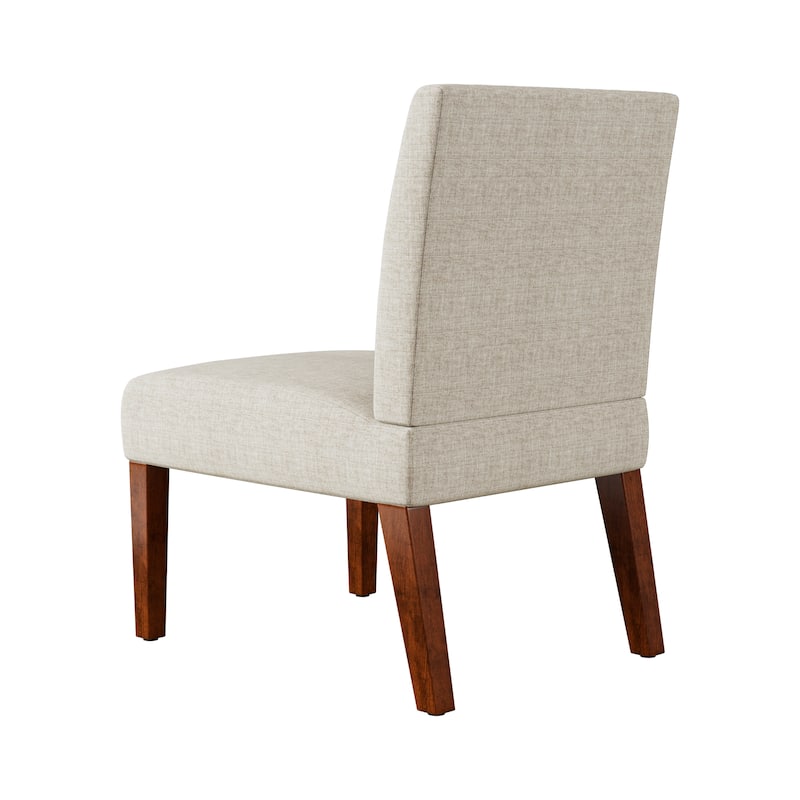Modern 18.7" Side Chairs with Durable Hardwood Frame and Round Wood Table (Set of 2)