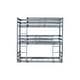 preview thumbnail 24 of 37, Rubber Wood Bunk Bed with Two Built-in Ladders, Guardrails, Detachable Triple Twin Bunk