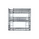 preview thumbnail 11 of 11, Twin over Twin over Twin Triple Bunk Bed with Two Built-In Ladders, Detachable Triple Twin Bunk Bed with Guardrails