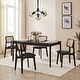preview thumbnail 22 of 34, Art Leon Cane Backrest Leather Dining Chairs (Set of 2)