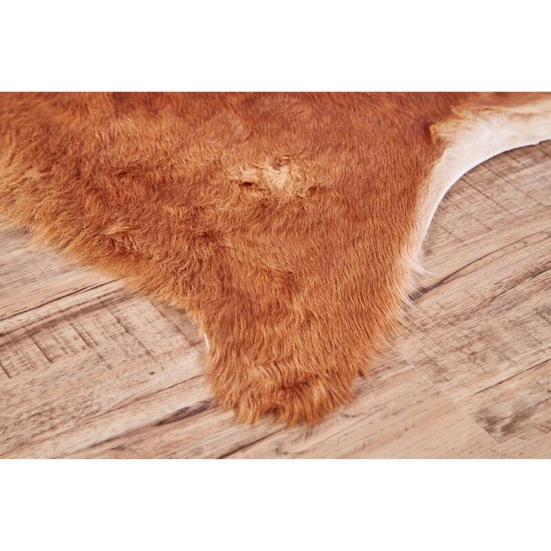 Oakdale Premium On-Hair Cowhide, Brindle Dark Brown, Small