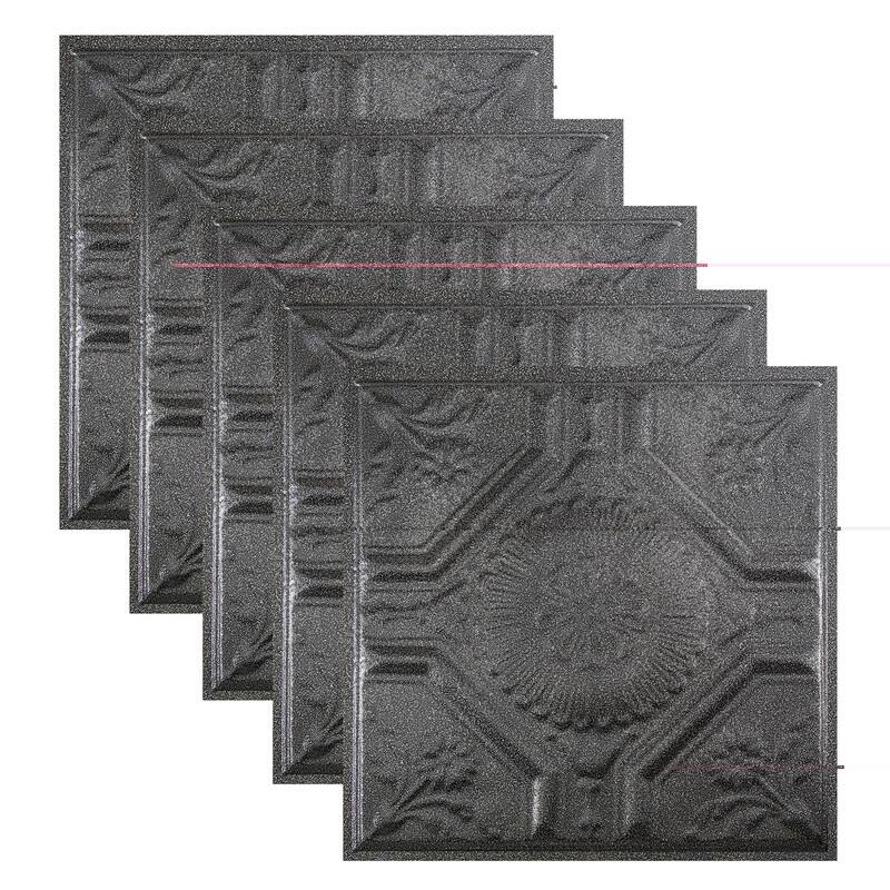 Great Lakes Tin Rochester Lay-in Ceiling Tile - Pewter - 2 x 2
