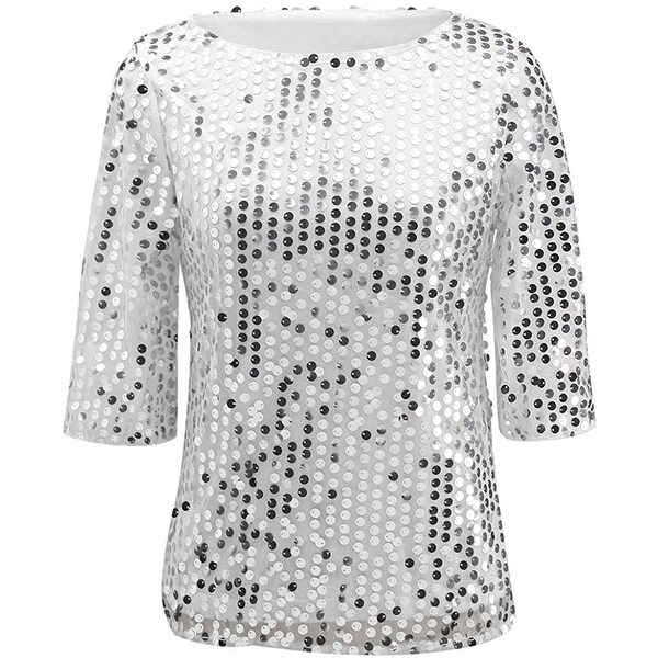 womens sparkly party tops
