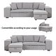 preview thumbnail 4 of 16, Merax 104" Modern L-Shape 3 Seat Reversible Sectional Couch