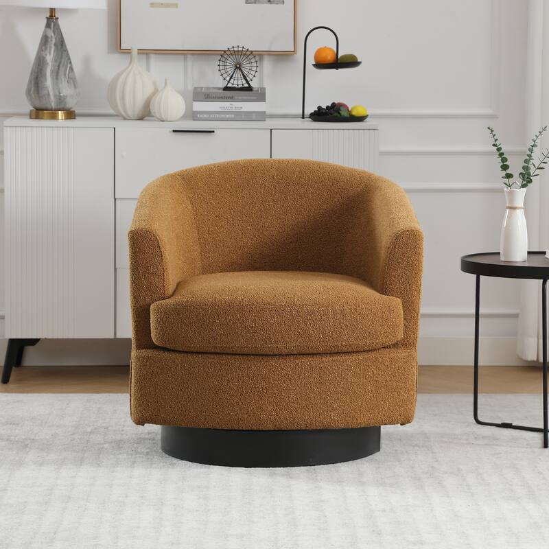 Swivel Accent Chair Armchair Upholstered Barrel Chairs