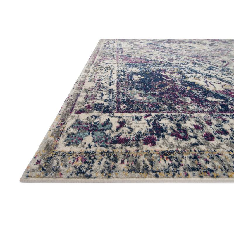 Alexander Home Malik Boho Diamond Distressed Area Rug