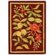 preview thumbnail 12 of 104, SAFAVIEH Handmade Chelsea Jalisa French Country Floral Wool Rug 1'8" x 2'6" - Burgundy - Rectangle