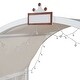 preview thumbnail 10 of 21, Kids Extended Bed With Arched Roof Light Strip Interactive Whiteboard