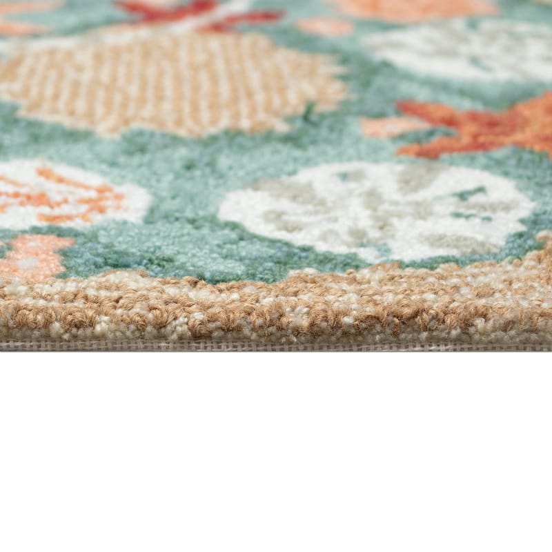 Liora Manne Frontporch Joyous Wreath Indoor/Outdoor Area Rug